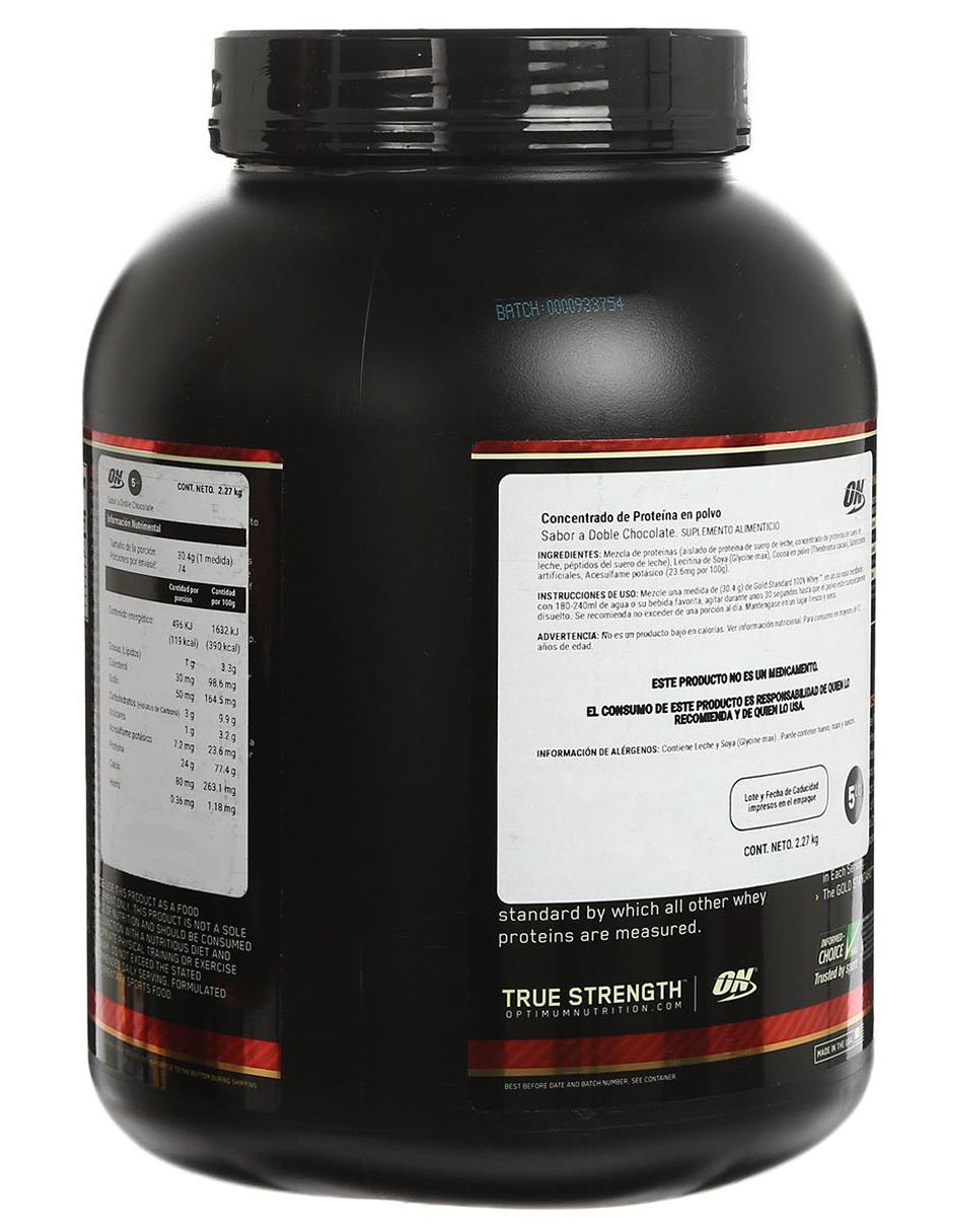 Suplemento alimenticio Optimum Nutrition sabor chocolate de 2.27 kg