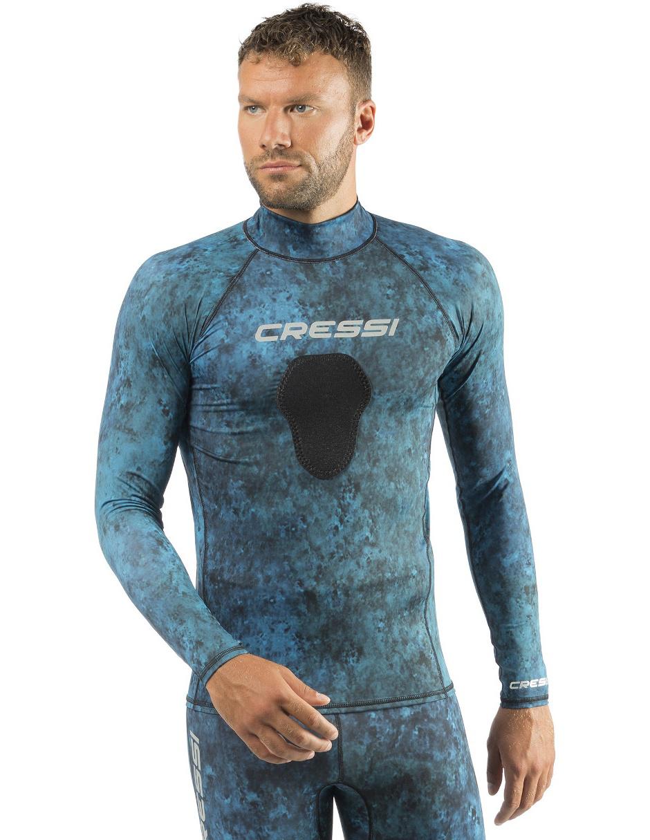 Rashguard Cressi estampado camuflaje para hombre