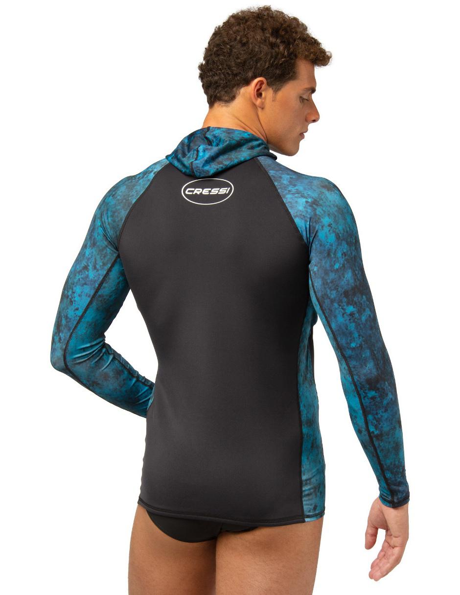 Rashguard Cressi estampado camuflaje para hombre