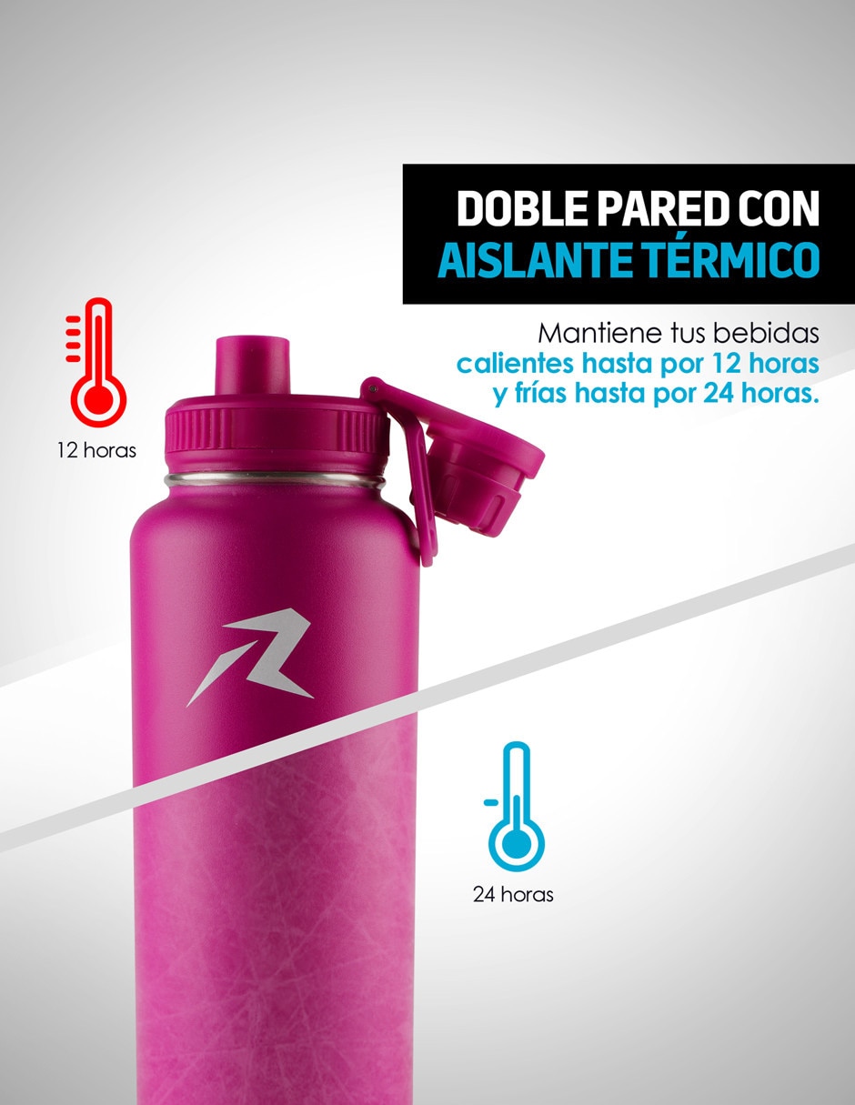 Botella hidratación de acero con tapa a prueba de derrame 1.4 L 4