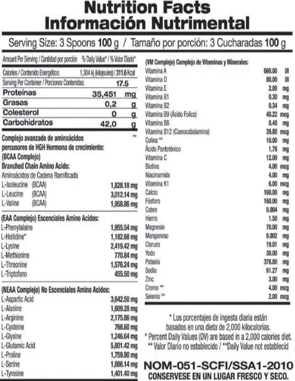 Proteína Food & Nutrition Technologies sabor fresa de 500 g