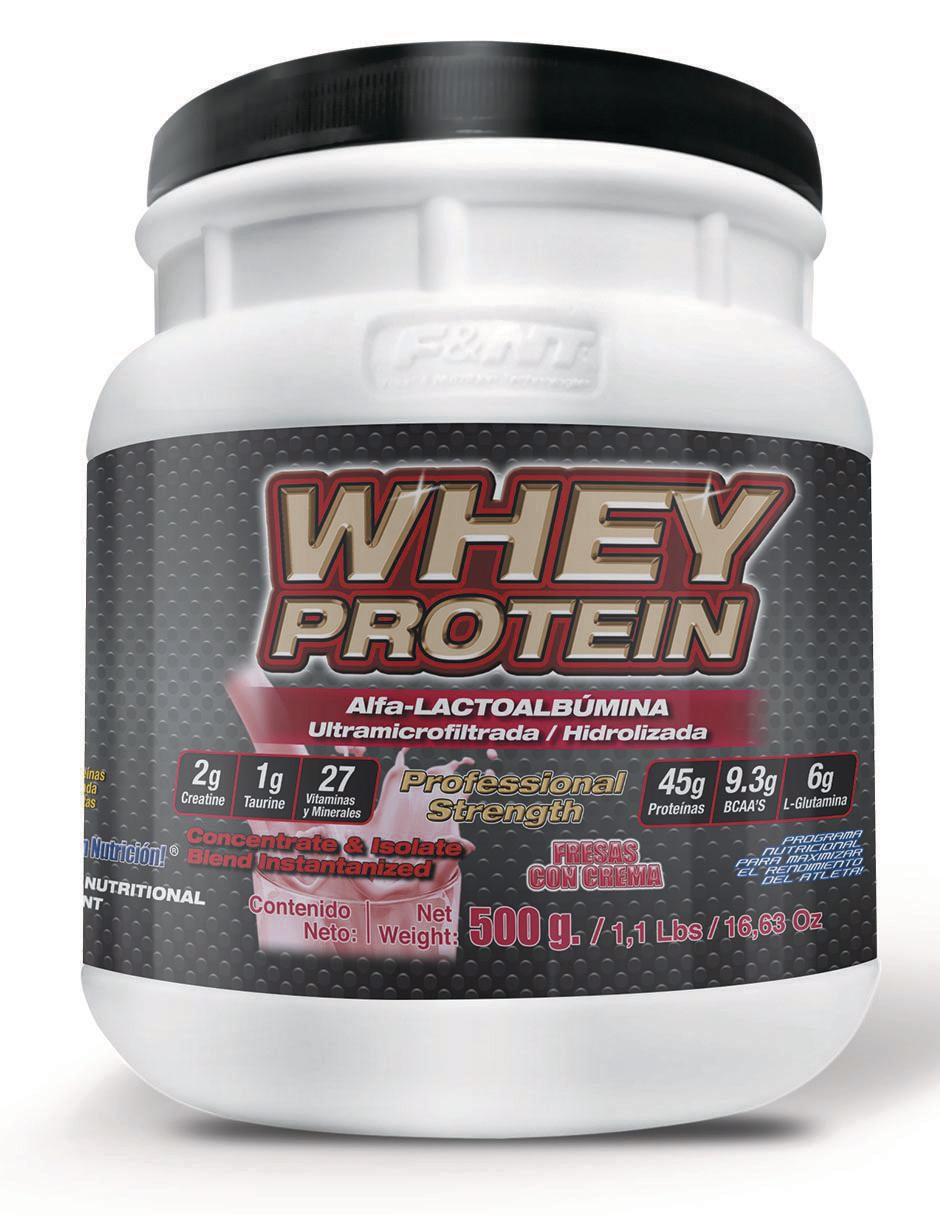 Suplemento alimenticio Food & Nutrition Technologies sabor fresas con crema