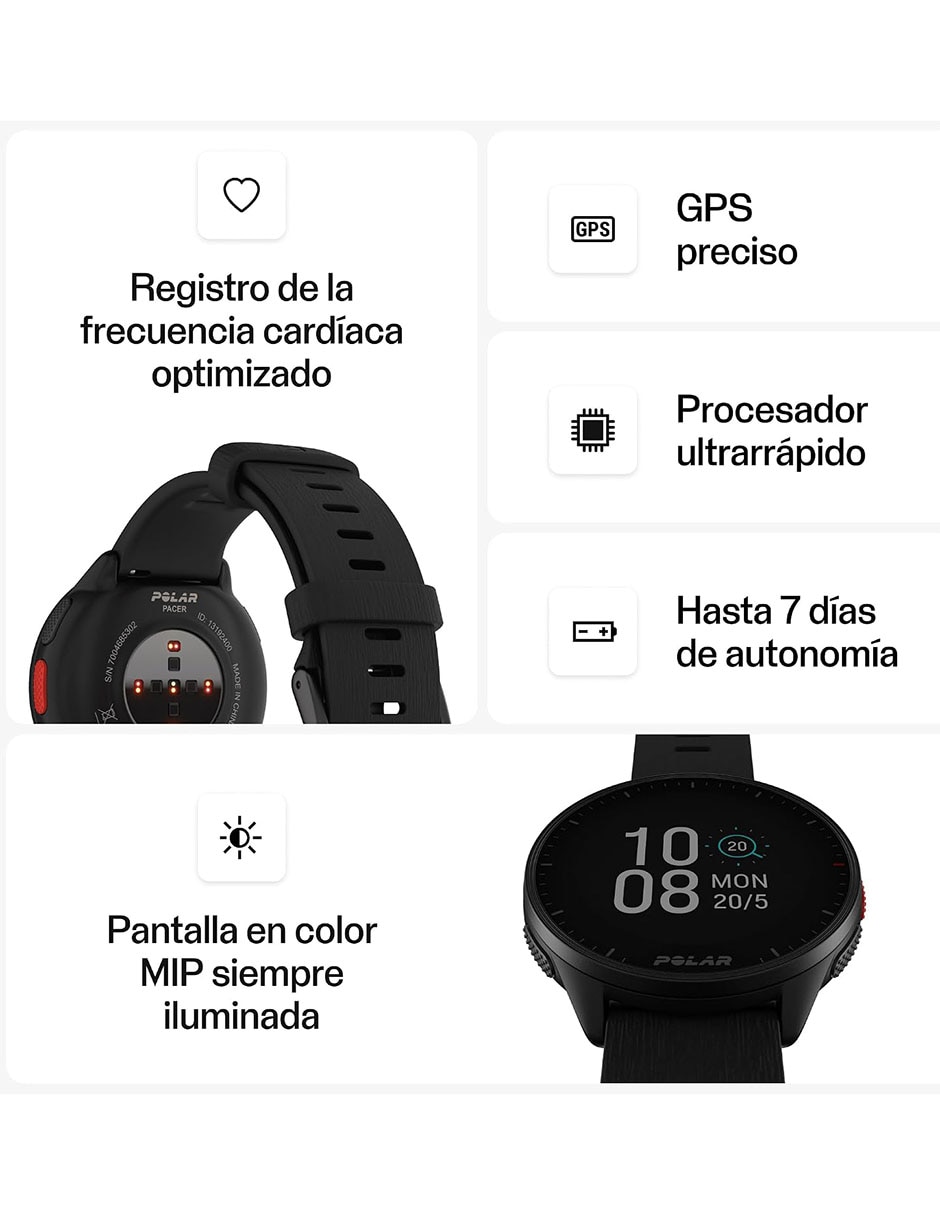 Smartwatch Pacer Running con GPS 3