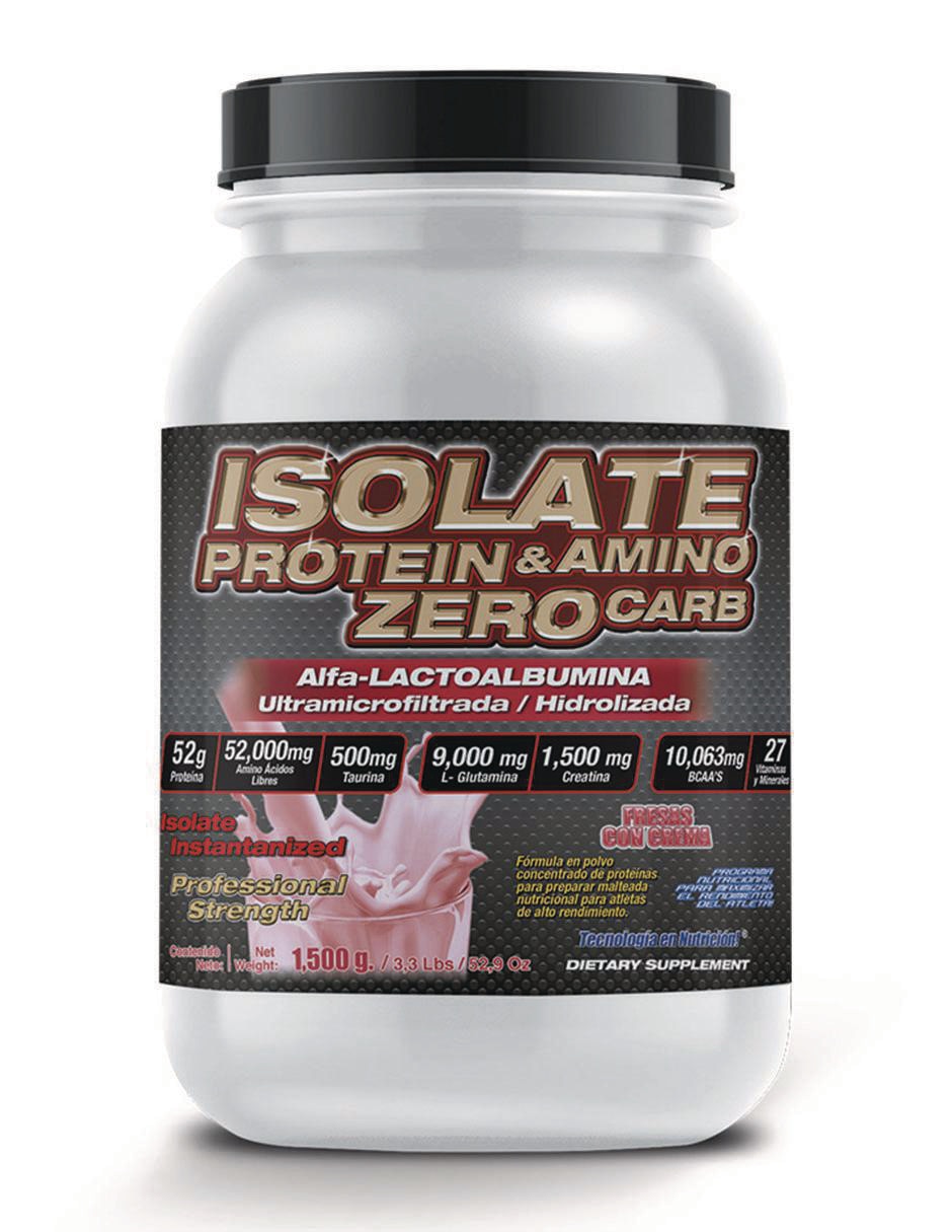 Suplemento alimenticio Food & Nutrition Technologies sabor fresas con crema de 1.5 kg