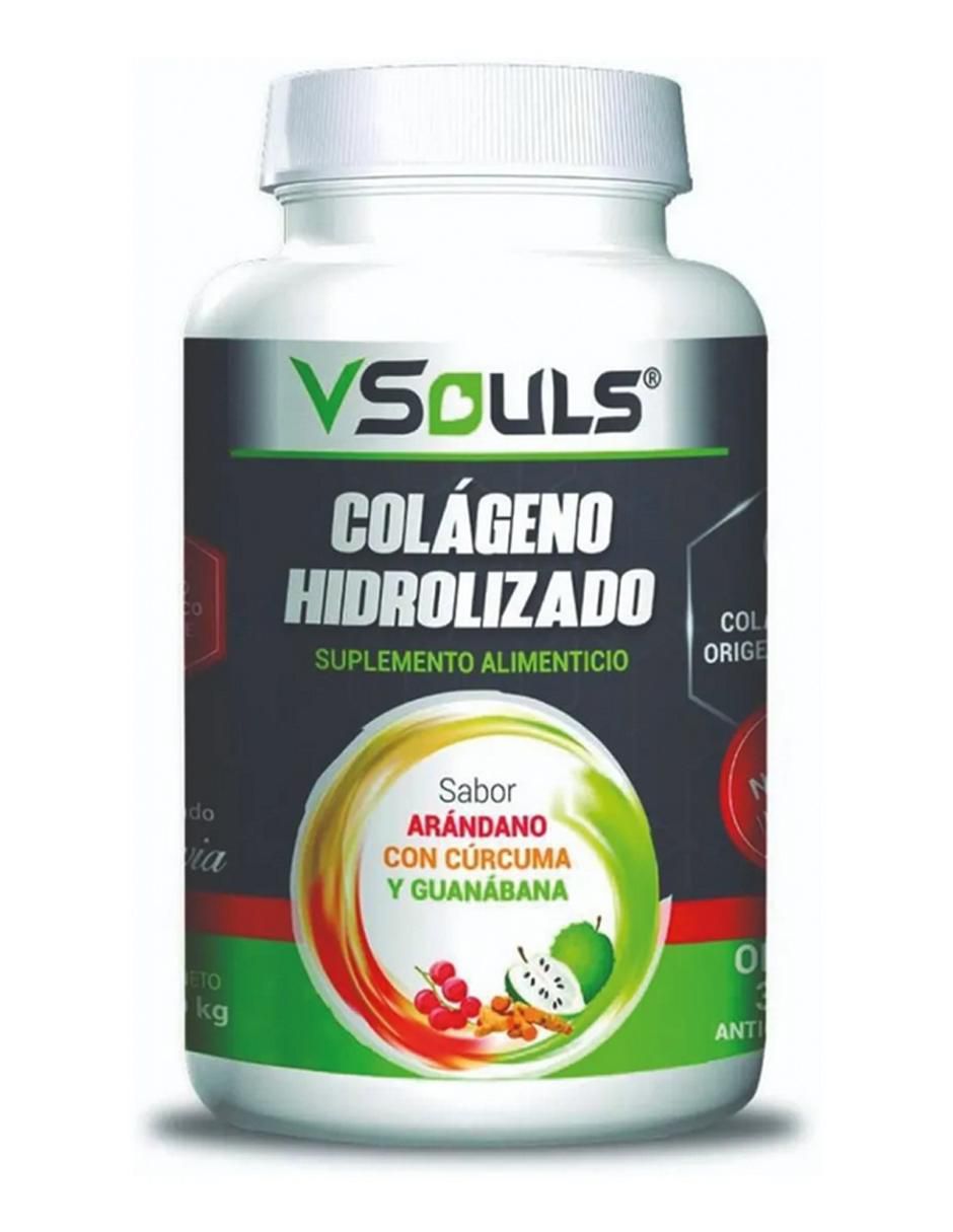 Colágeno Hidrolizado Vsouls sabor arándano de 1 kg