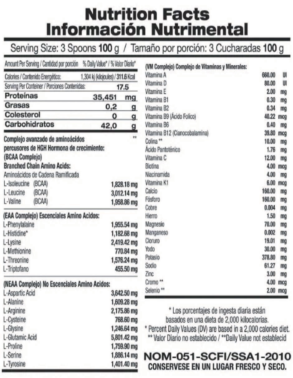 Suplemento alimenticio Food & Nutrition Technologies sabor vainilla francesa
