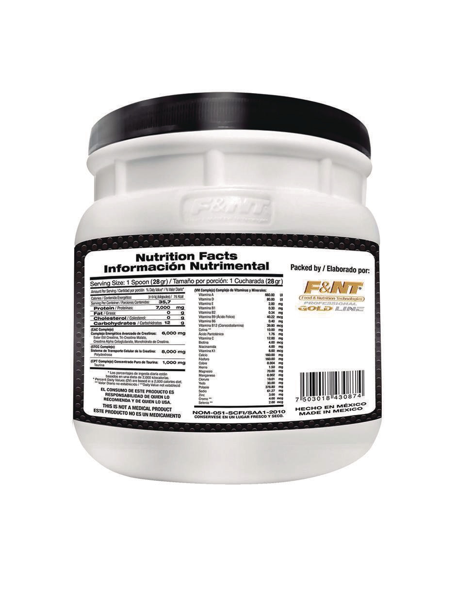 Suplemento alimenticio Food & Nutrition Technologies sabor uva de 1000 g