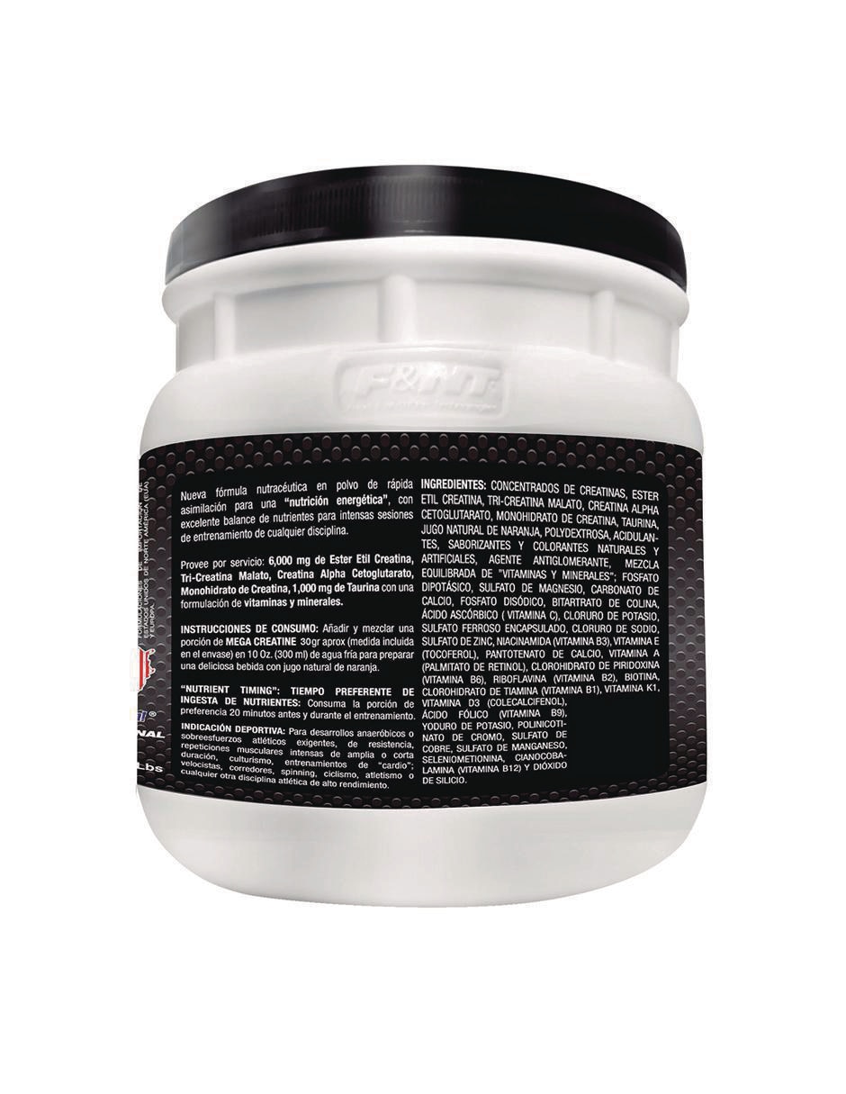 Suplemento alimenticio Food & Nutrition Technologies sabor naranja de 1000 g