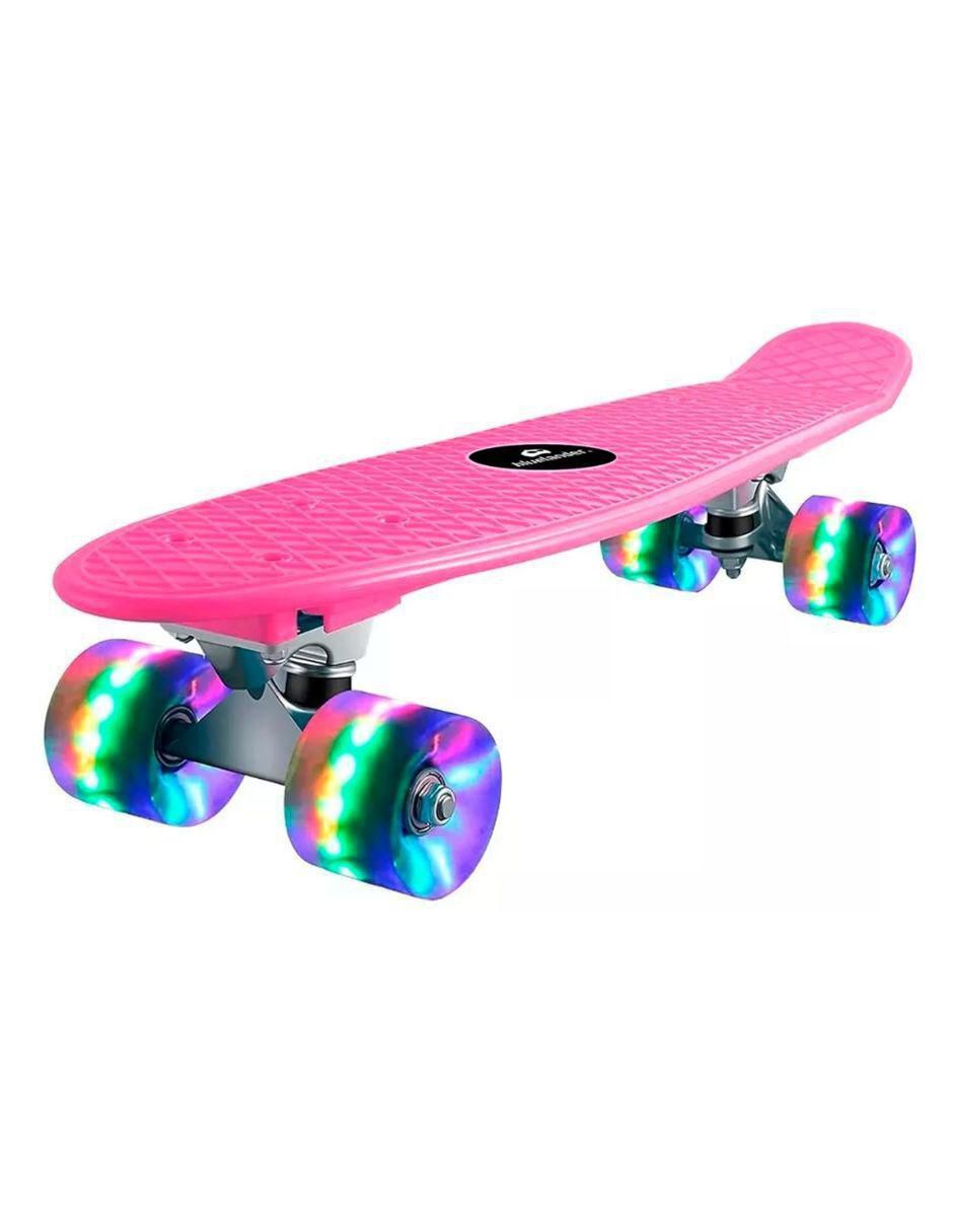 Patineta manual con luz