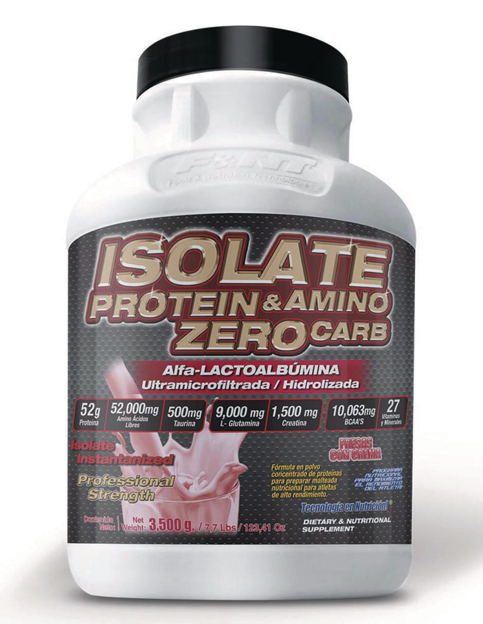Suplemento alimenticio Food & Nutrition Technologies sabor fresas con crema de 3.5 kg