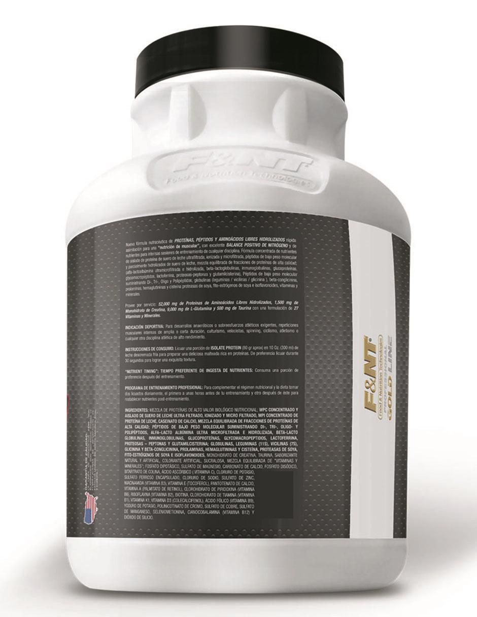 Suplemento alimenticio Food & Nutrition Technologies sabor fresas con crema de 3.5 kg