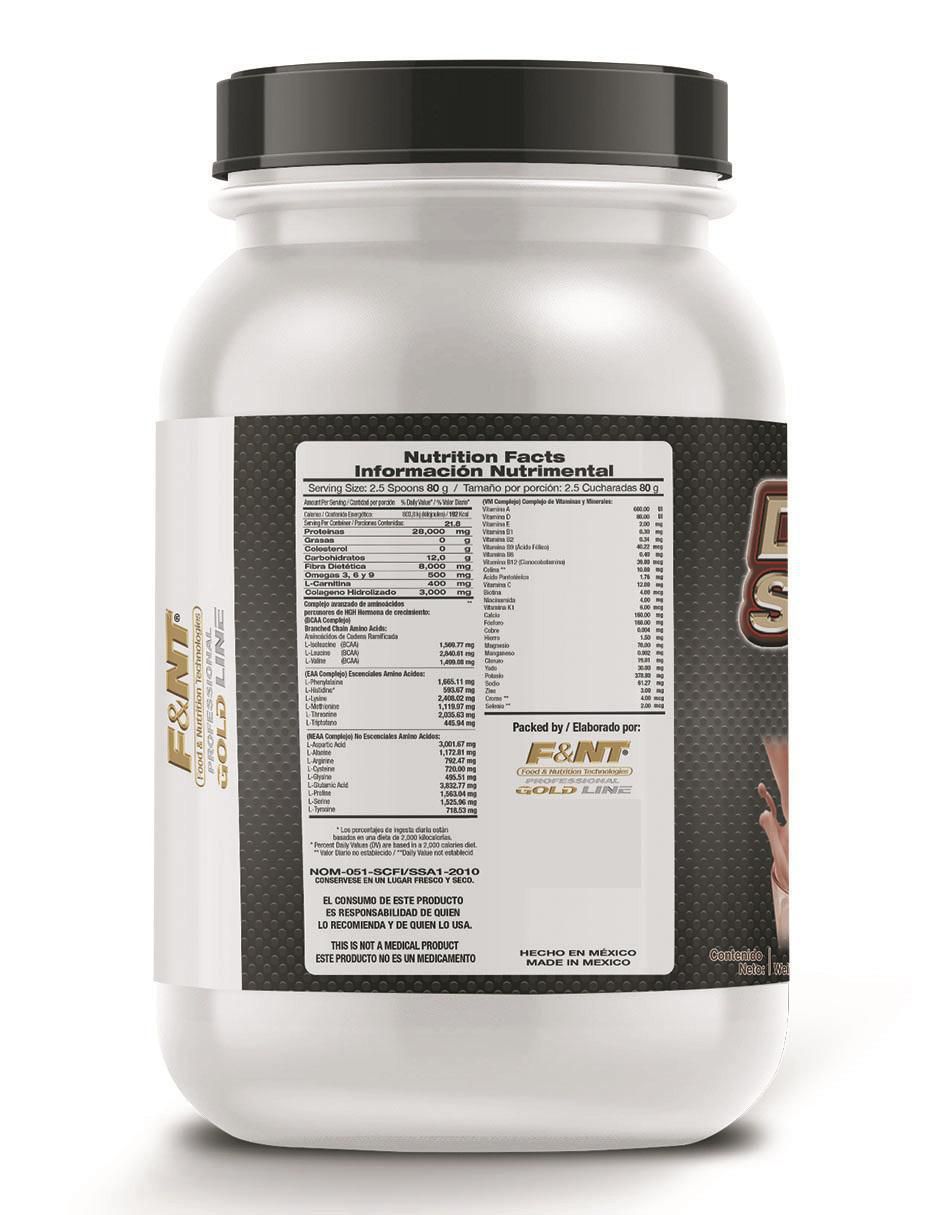 Suplemento alimenticio Food & Nutrition Technologies sabor fresas con crema