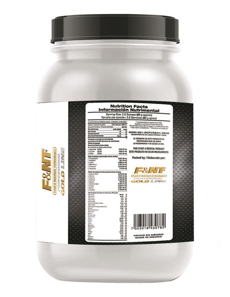 Suplemento alimenticio Food & Nutrition Technologies sabor nuez