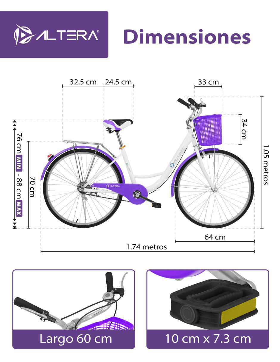Bicicleta urbana rodada 26 11