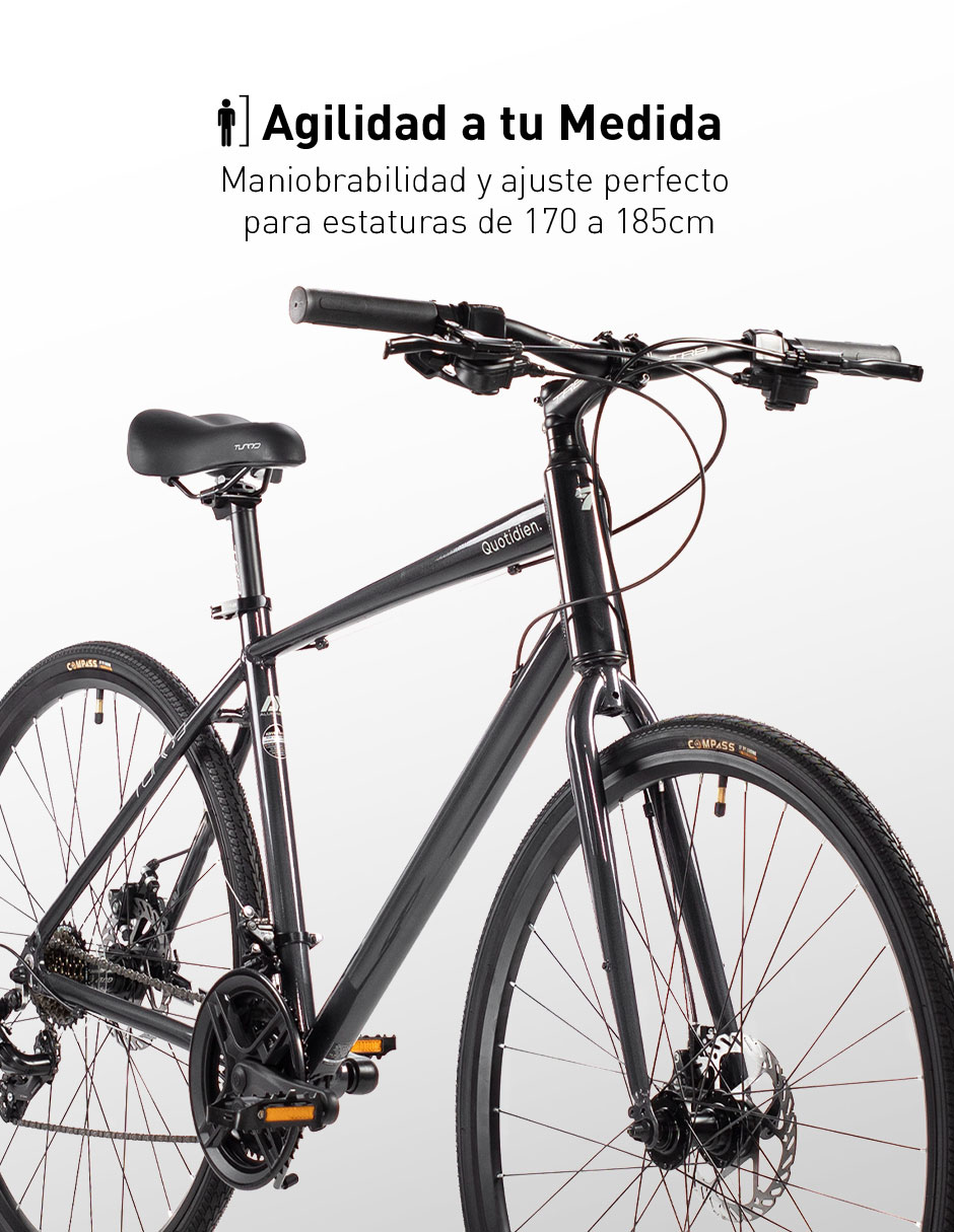 Bicicleta urbana rodada 700 Quotidien unisex 6