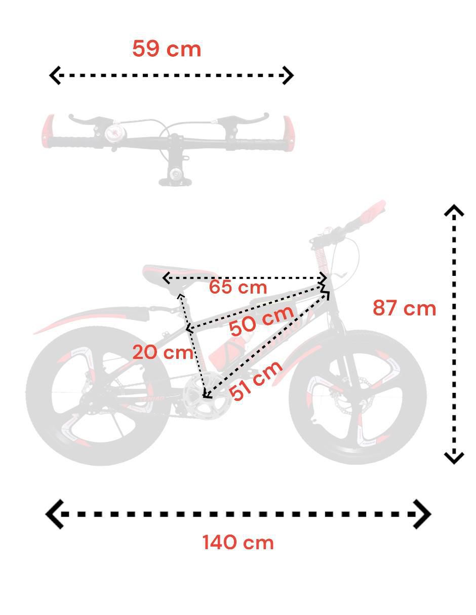 Bicicleta de montaña rodada 20.5 6