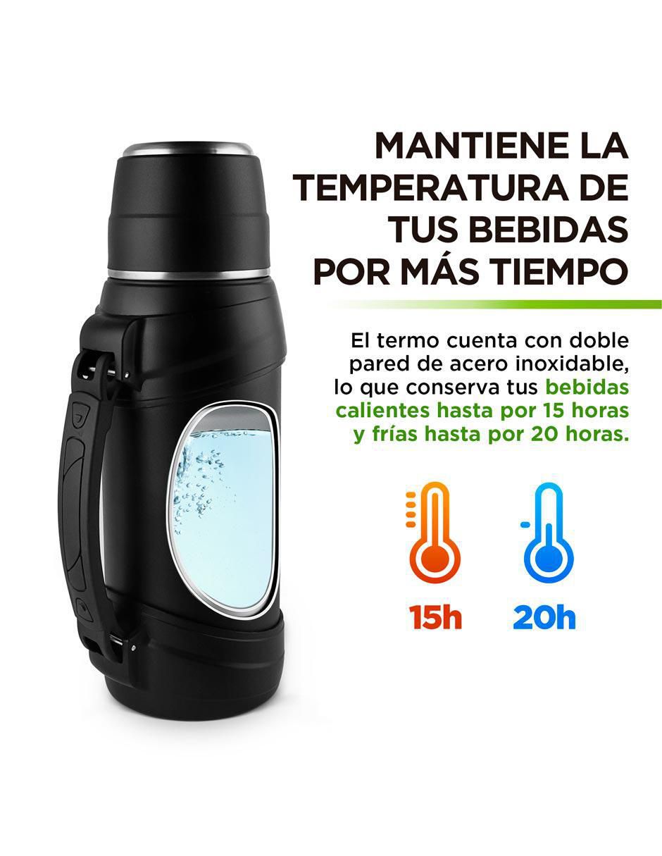 Termo de acero inoxidable con tapa rosca 3