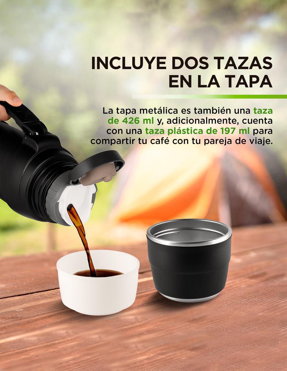Termo de acero inoxidable con tapa rosca 6