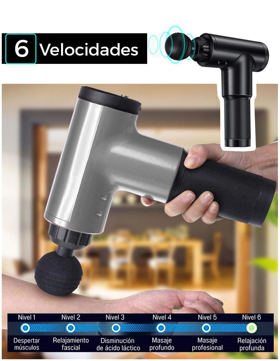 Pistola Masajeadora corporal Dosyu 4 cabezales 2