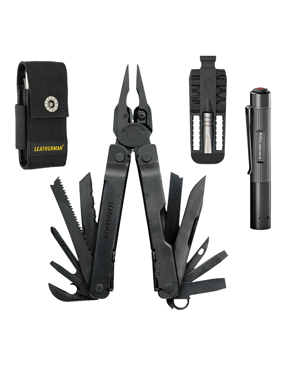 "navaja" leatherman super tool 300 negra con accesorios