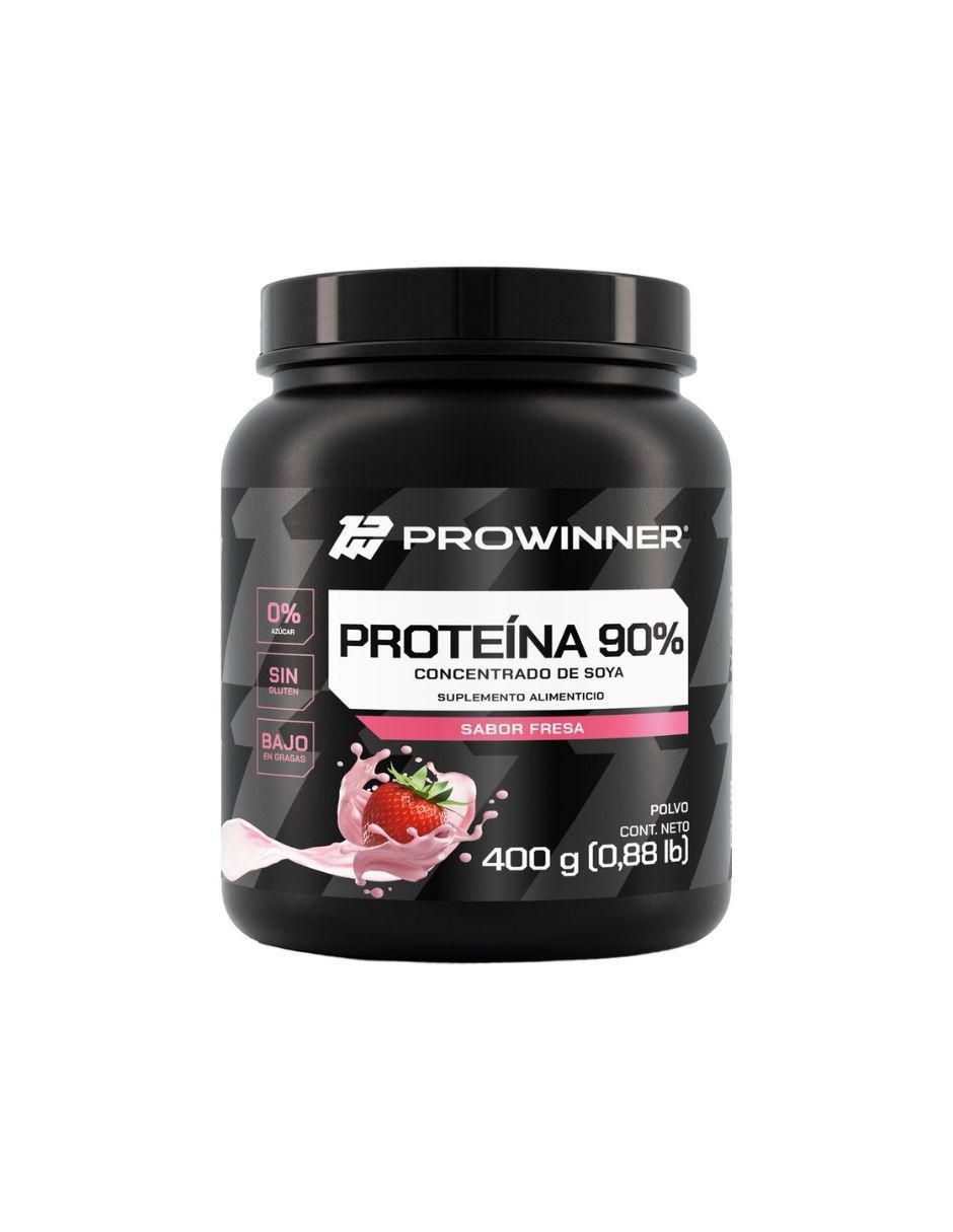 Suplemento Proteína 90% Concentrado de Soya sabor fresa de 400 g Suplemento Proteína 90% Concentrado de Soya sabor fresa de 400 g