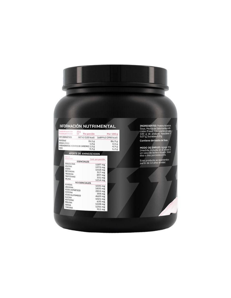 Suplemento Proteína 90% Concentrado de Soya sabor fresa de 400 g 4