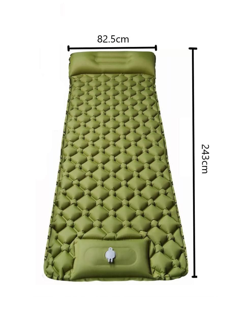Colchón inflable colchoneta pillow top integrada 4