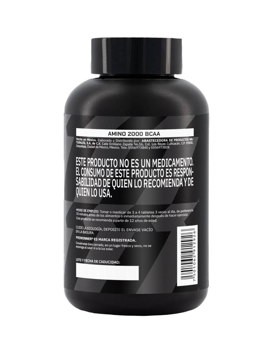 Suplemento Amino 2000 BCAA ProWinner de 120 tabletas