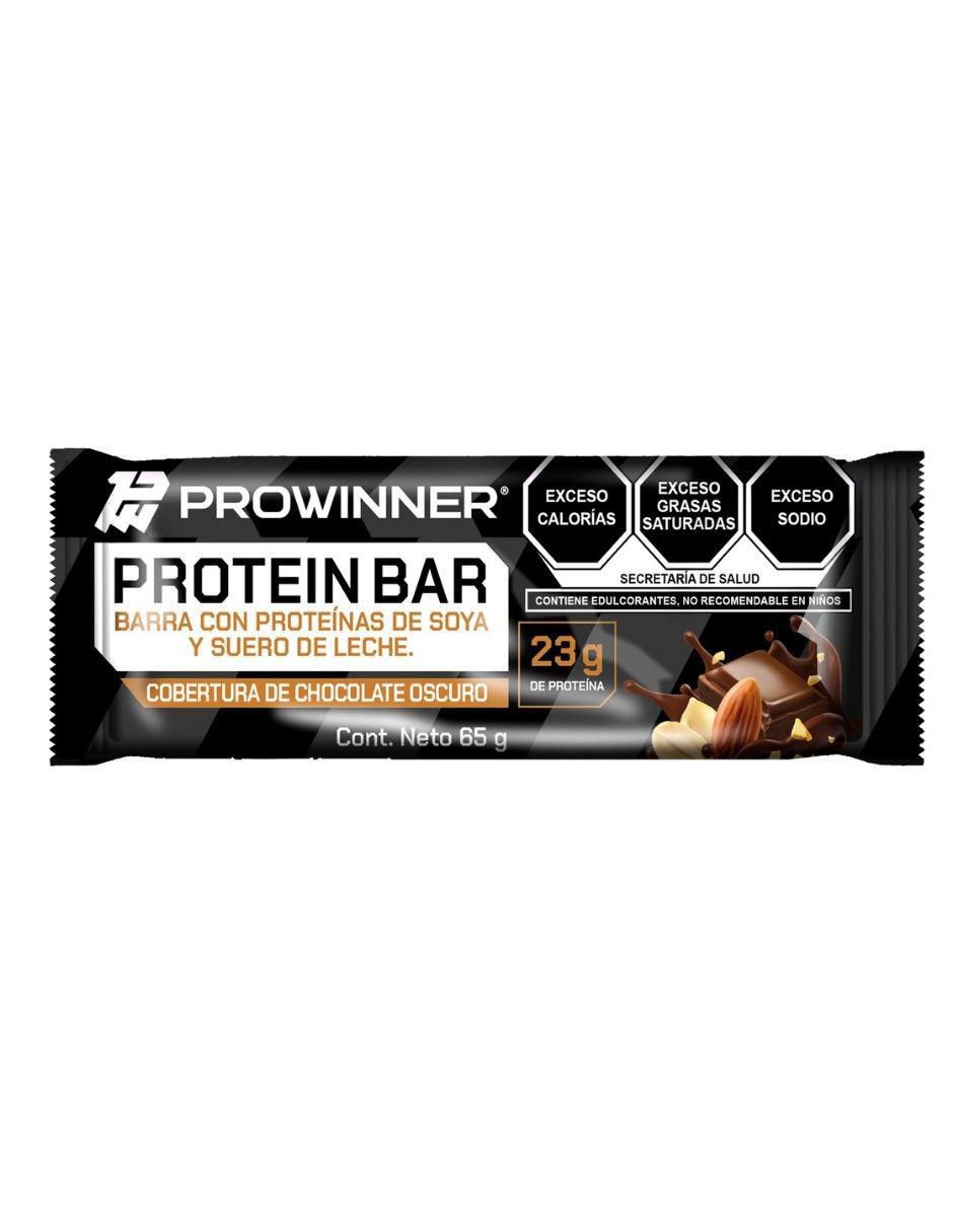 Suplemento Barra nutritiva Protein bar ProWinner caja con 6 piezas sabor chocolate