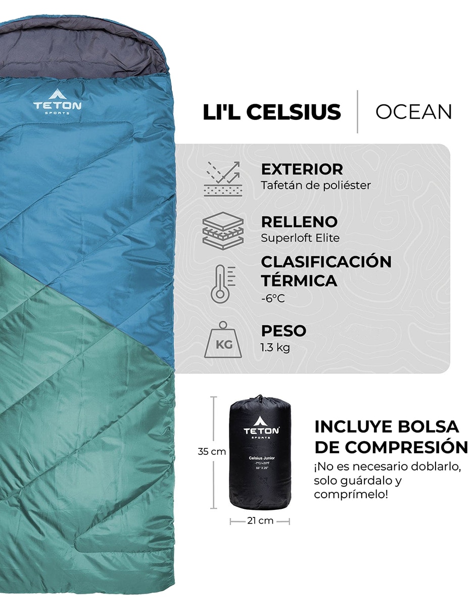 Bolsa de dormir Lil Celsius -6°C unisex 6