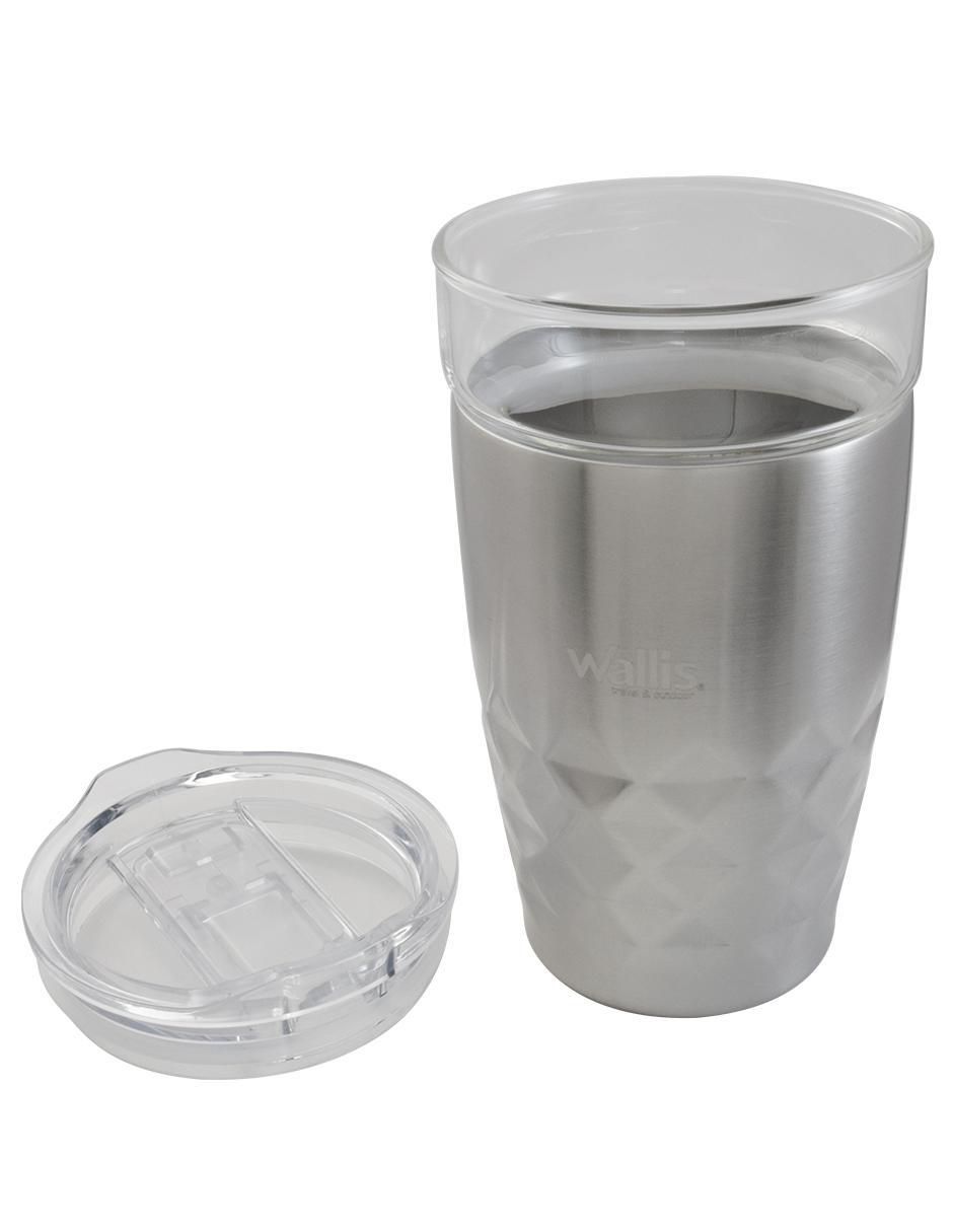 Termo de acero inoxidable con tapa a presión 2