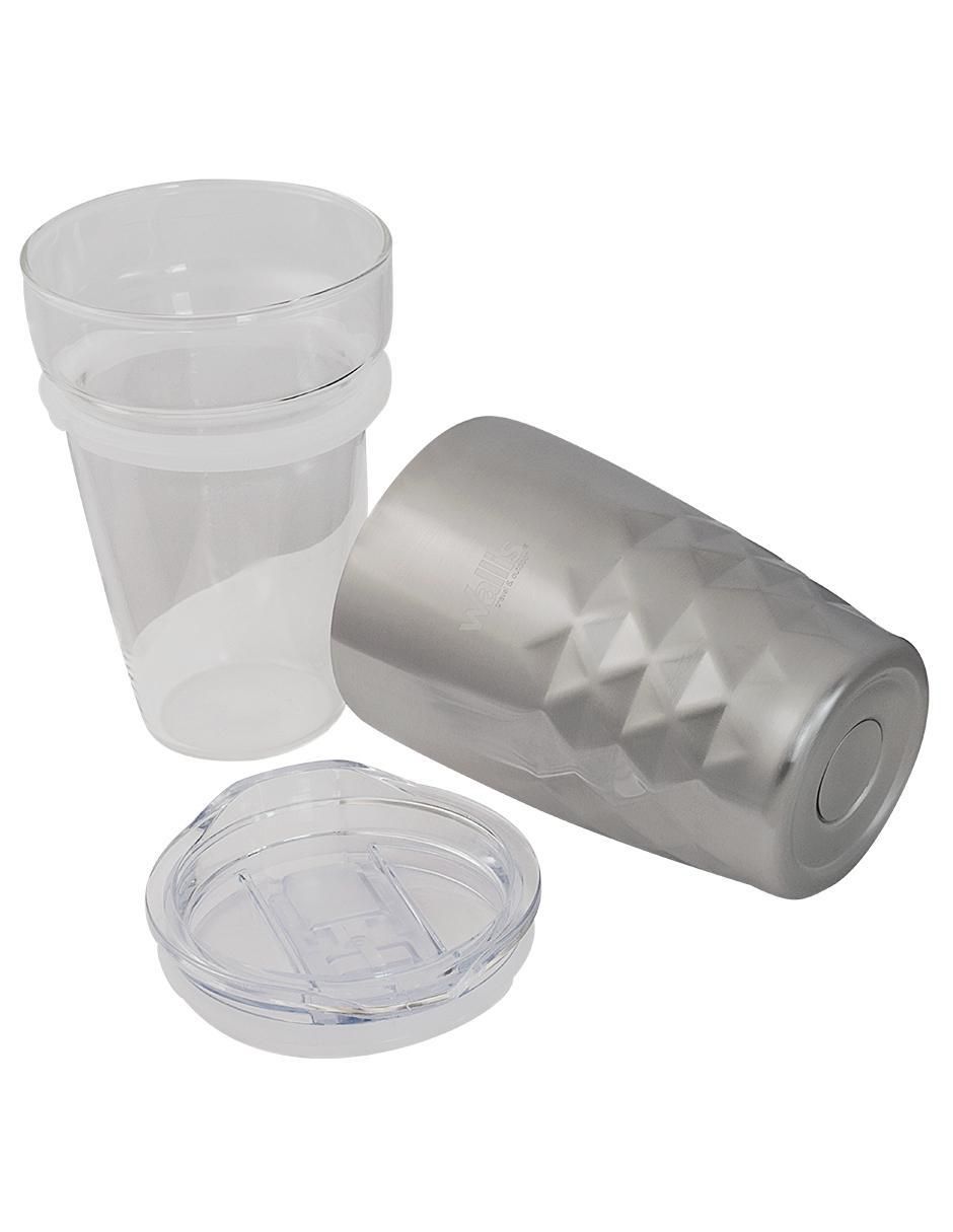Termo de acero inoxidable con tapa a presión 6