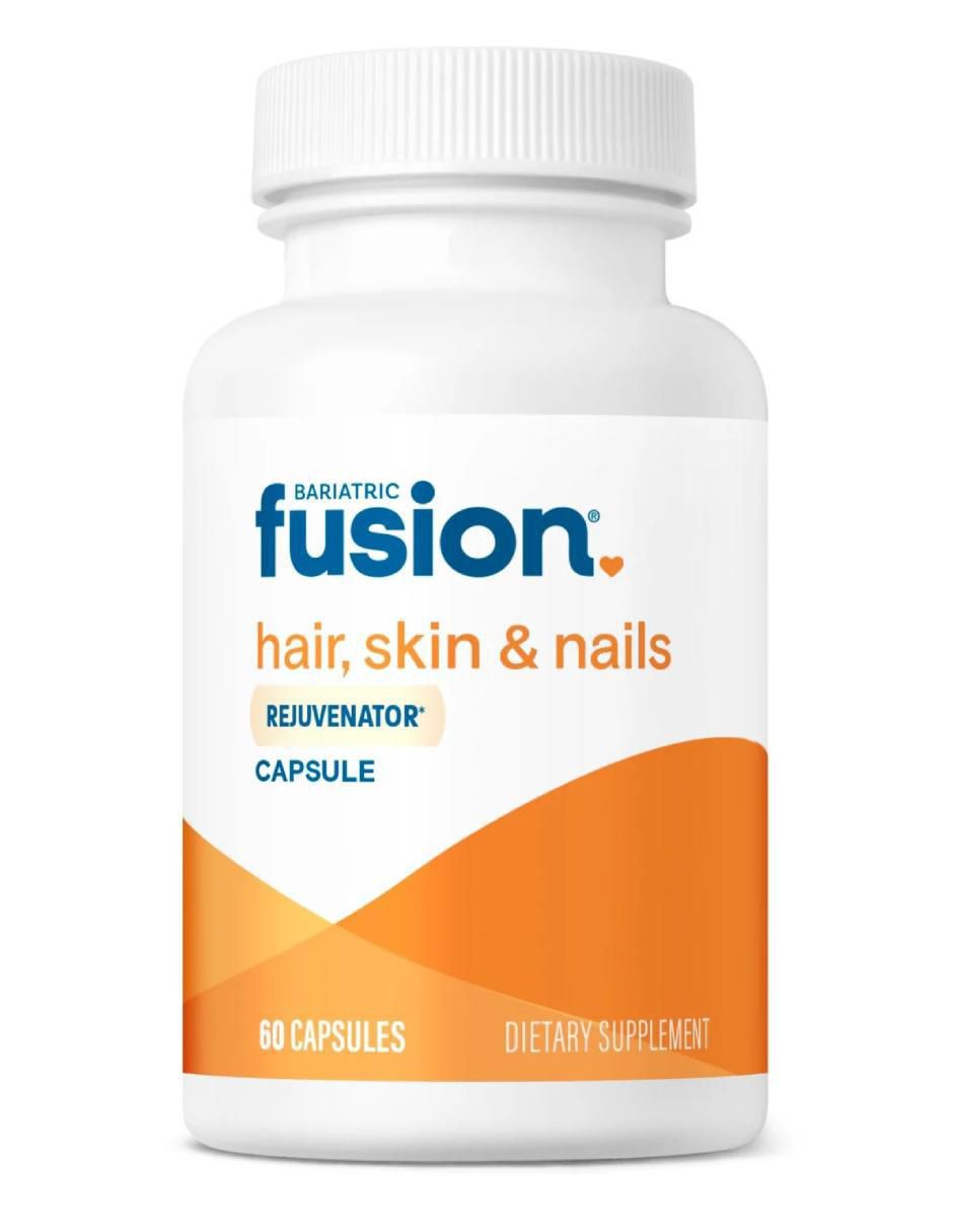 Hair Skin Nails Bariátrico con biotina, zinc, vitamina b12 sabor natural de 60 cápsulas