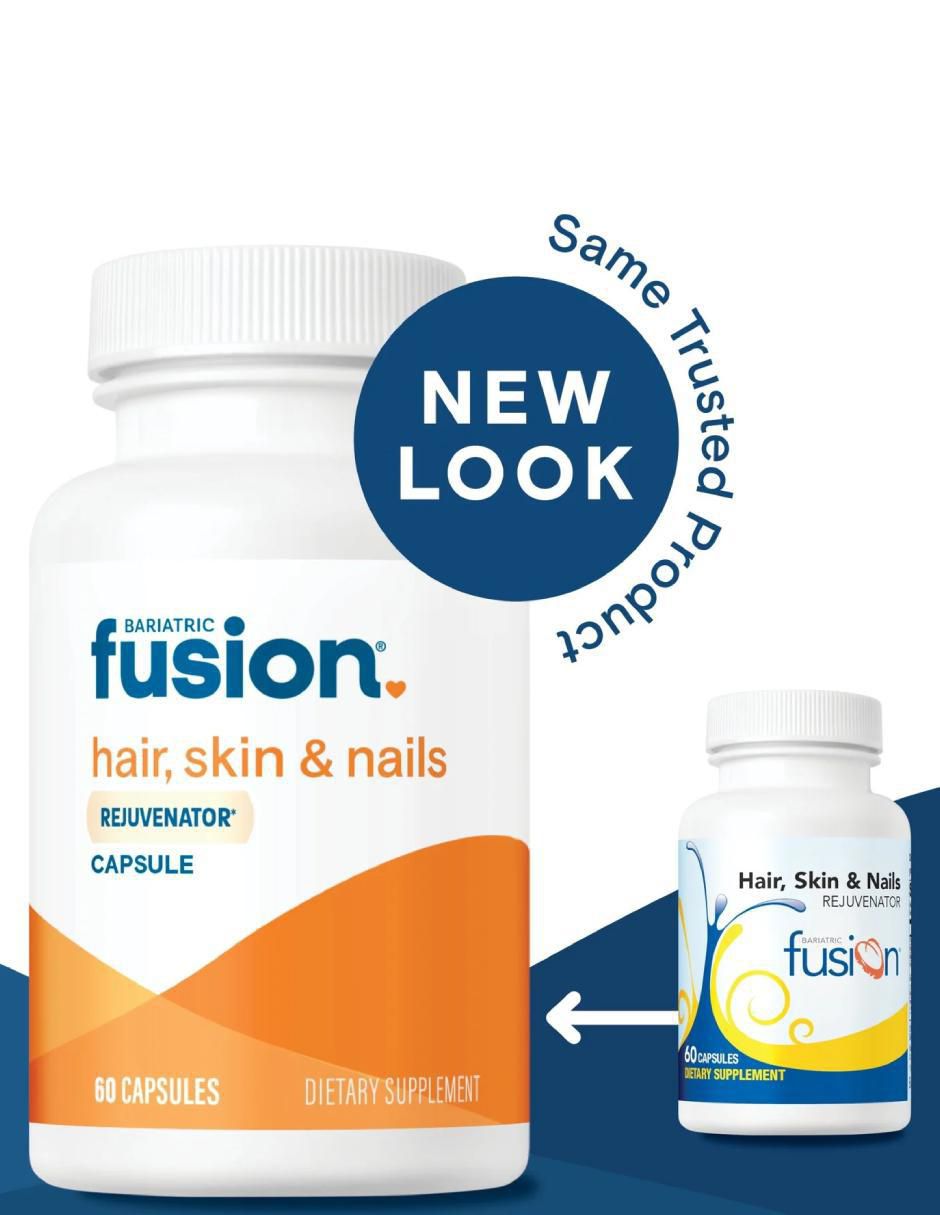 Hair Skin Nails Bariátrico con biotina, zinc, vitamina b12 sabor natural de 60 cápsulas 5