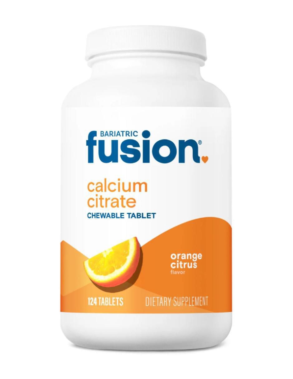 Calcium citrate Bariátrico con calcio sabor naranja de 124 tabletas