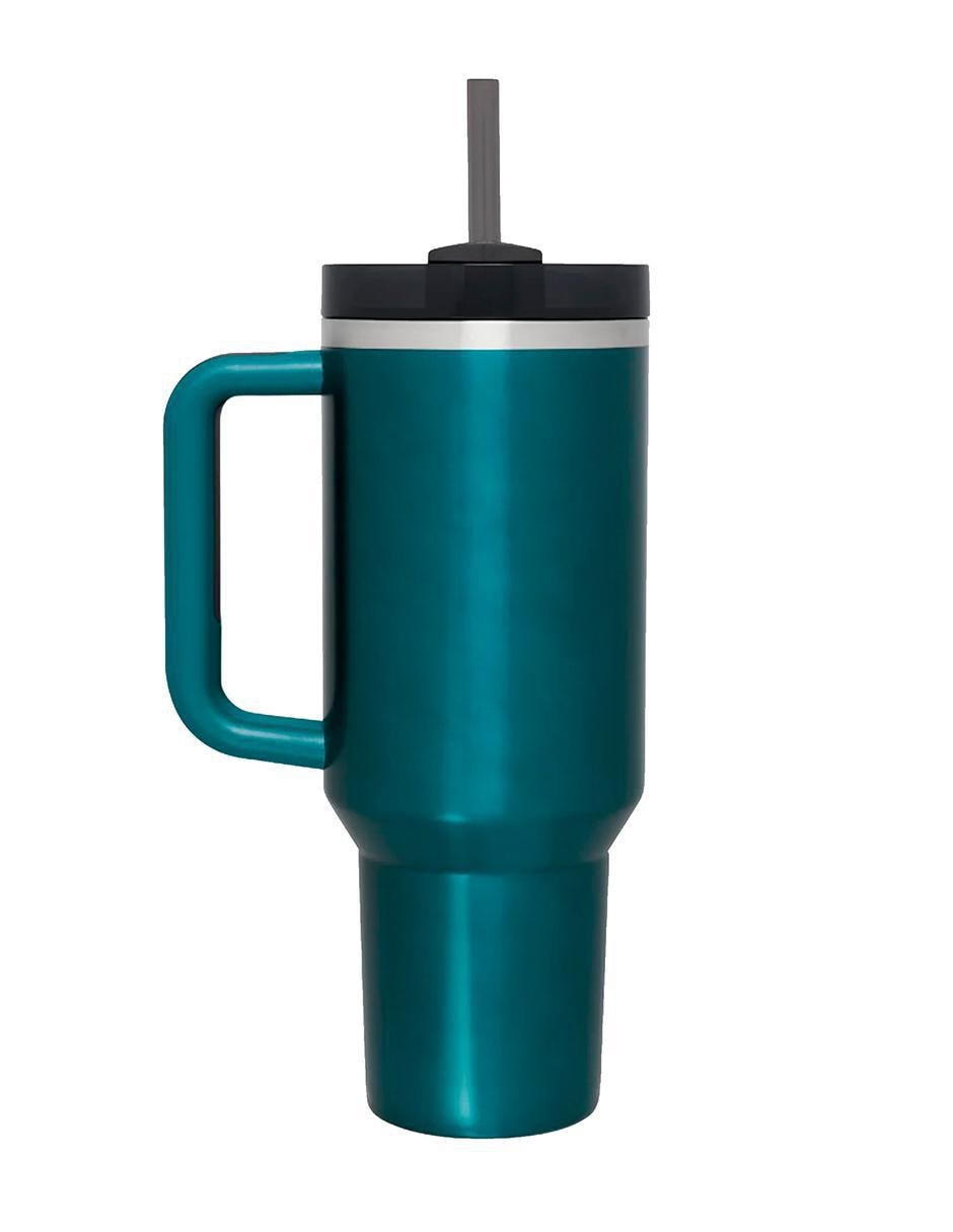 Termo de acero inoxidable con tapa rosca 1.1 L 2