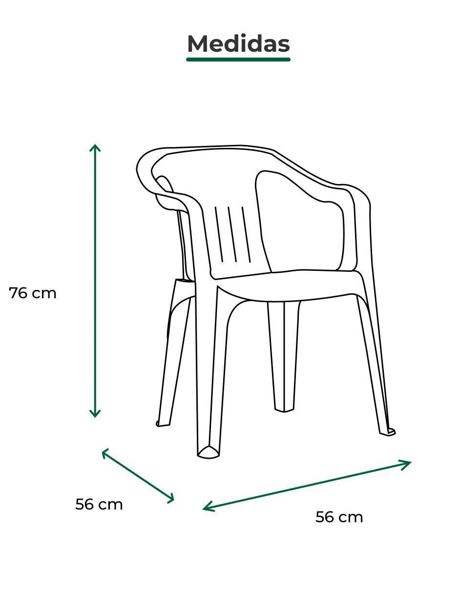 Silla Brexia de plástico 3