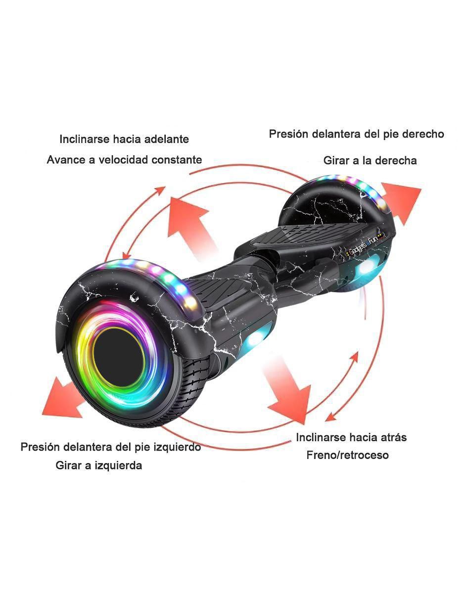 Hoverboard F RGB velocidad máxima 12 km/h 2