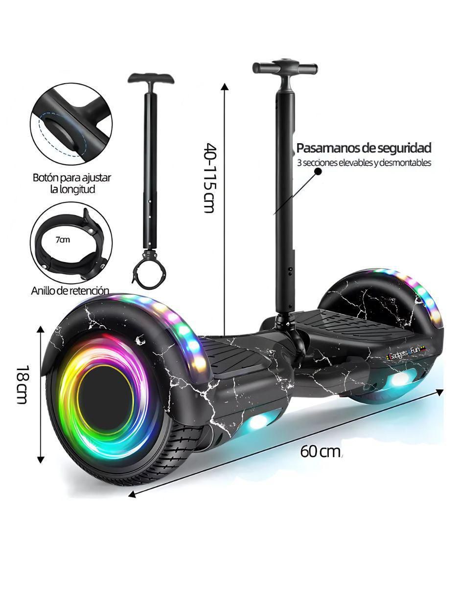 Hoverboard F RGB velocidad máxima 12 km/h 4