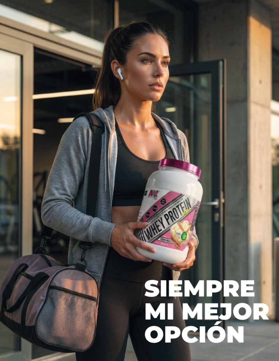 Whey protein ella Advance Nutrition con proteína de suero de leche sabor choco-avellana de 3LB