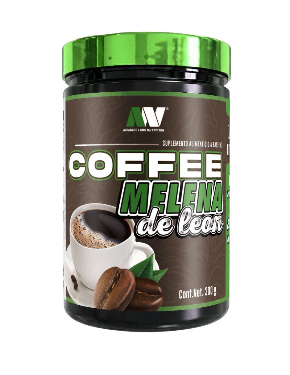 Suplementos alimenticios Coffee melena de león con cafeína sabor café 1