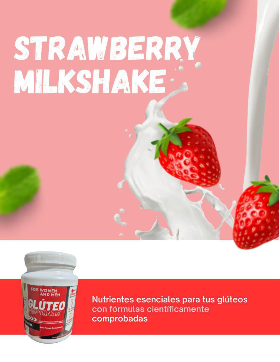 Proteina gluteo Peptonas con proteína Whey y probióticos sabor fresa de 1 kg 2