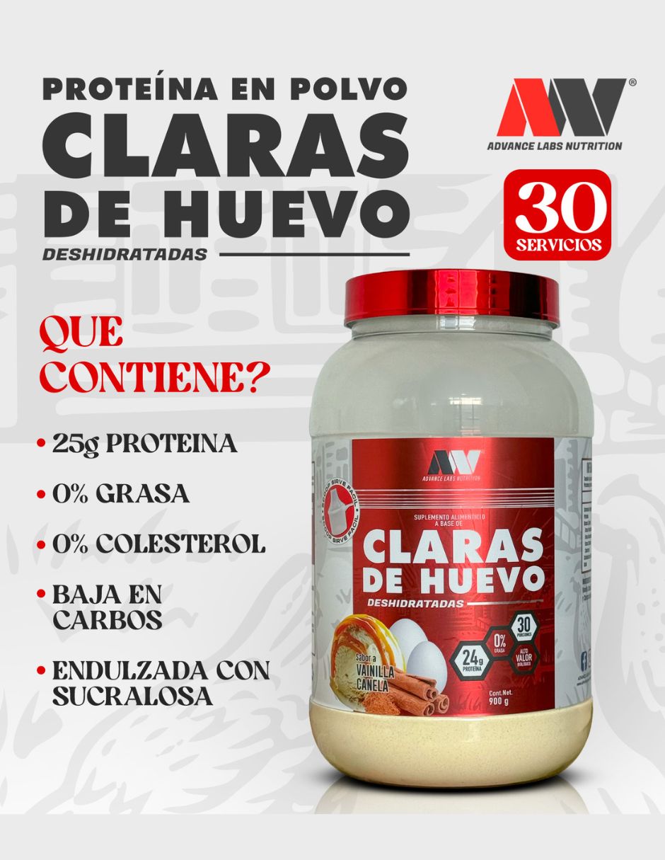 Bote de proteína a base de claras de huevo deshidratas sabor vainilla 2