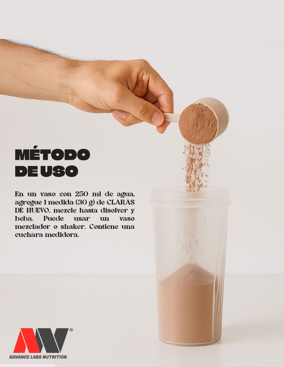 Bote de proteína a base de claras de huevo deshidratas sabor vainilla 4