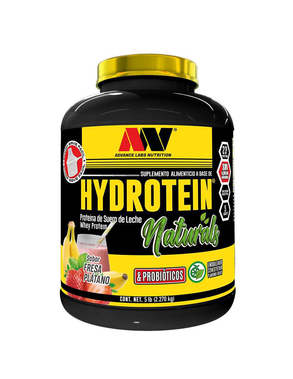 Hydrotein Naturals con proteína de suero de leche sabor fresa y plátano de 2.2 kg Hydrotein Naturals con proteína de suero de leche sabor fresa y plátano de 2.2 kg