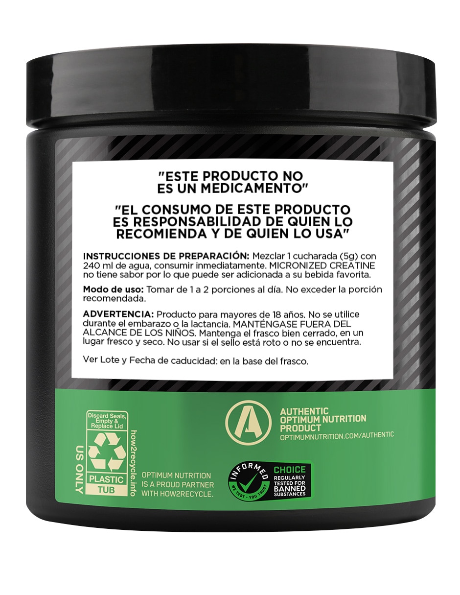 Creatina Monohidratada Optimum Nutrition de 300 g