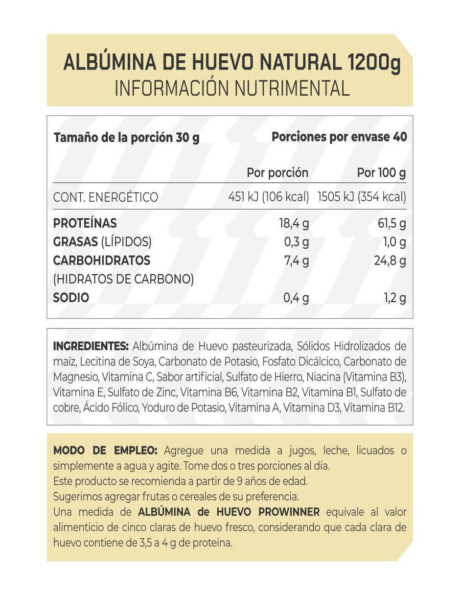 Set de suplementos alimenticios de Proteína Albúmina de huevo Natural 5