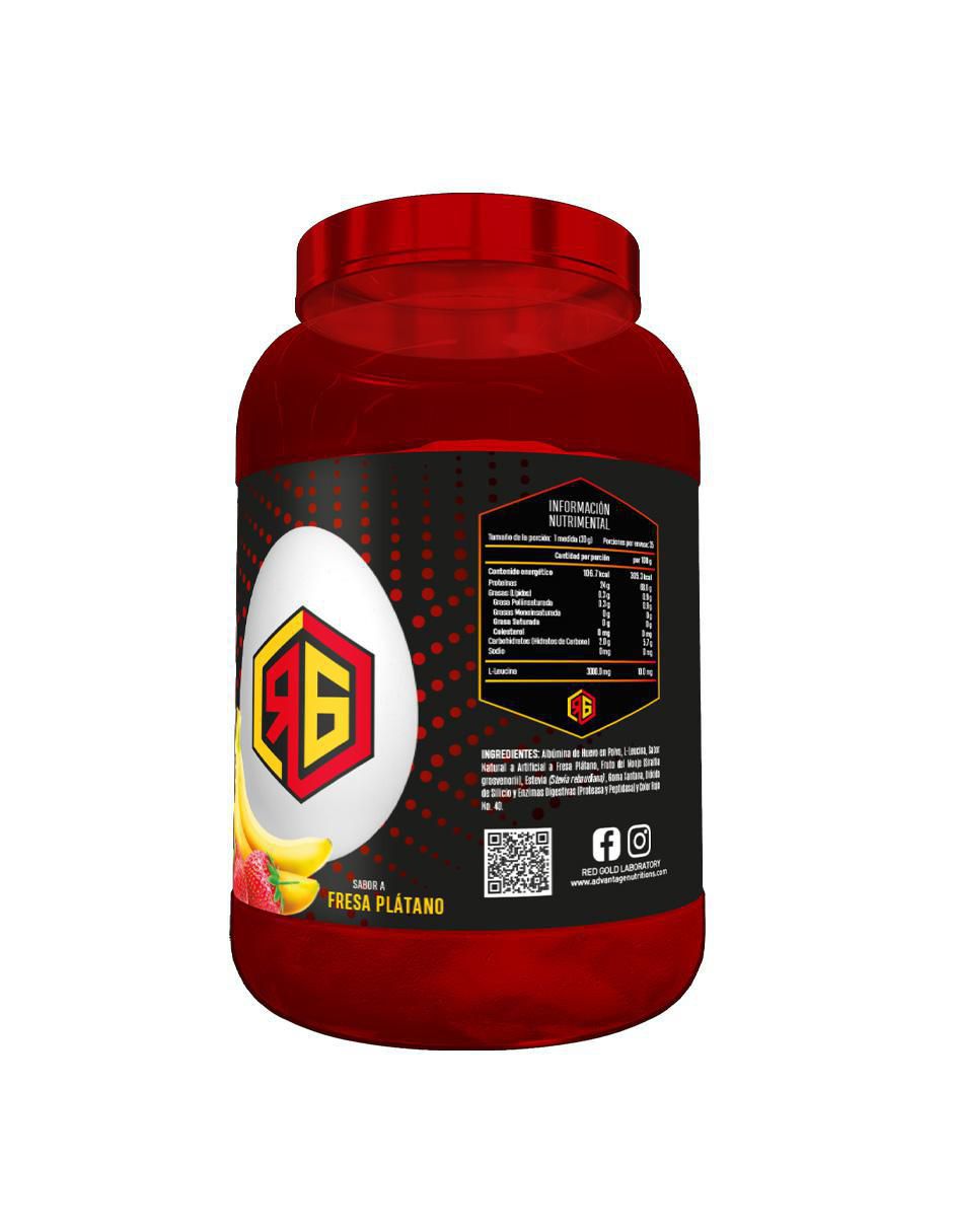 Egg Albúmuna de huevo sabor fresa de 1 kg 2