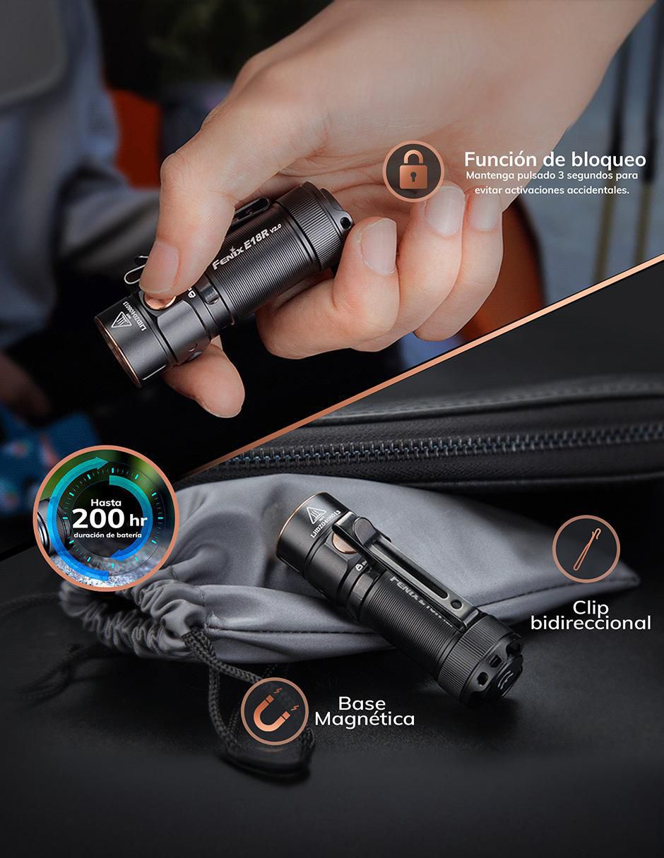 Linterna de bolsillo Fenix E18R V2