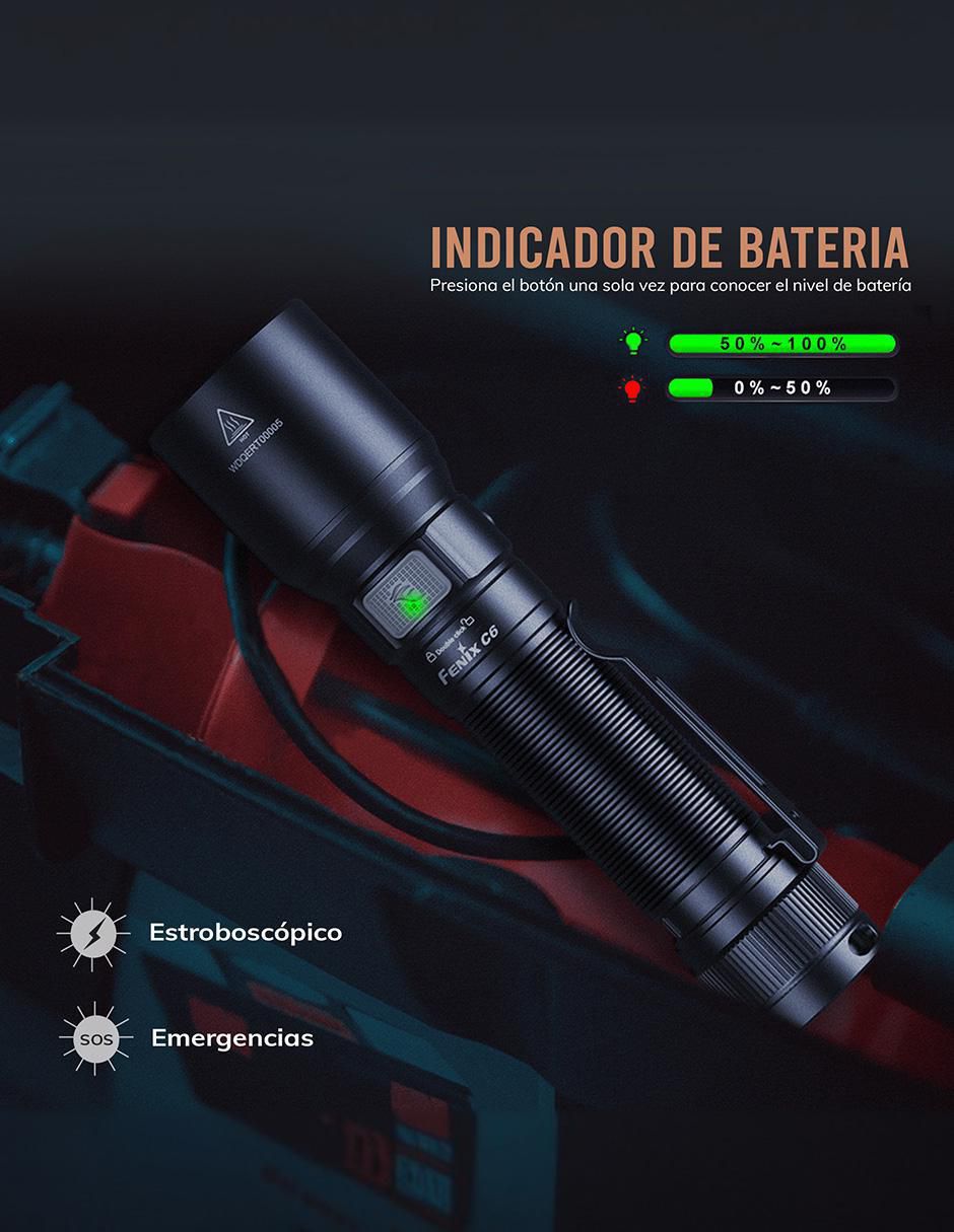 Linterna de mano Fenix C6 V3 EDC